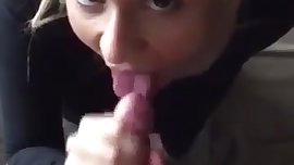 Amateur teen gives handjob an blowjob and gets facial pov