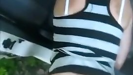 Blonde Anal Hooker Route Sex in My Car and Finished Happy