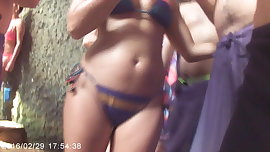 Brasileira delicia no Mexico de biquini frontal