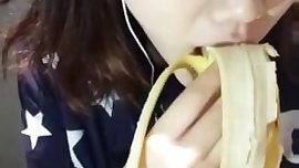 Asian Teen Banana Split