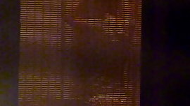 College Girl w see through blinds