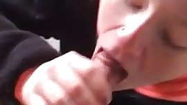 Blonde teen Sucking fucking outdoor