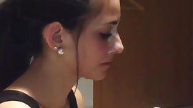 Cute little teen getting cummed on