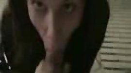 Teen deep throat and gagging
