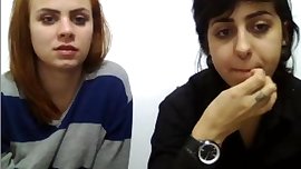 2 teens amazed by my fat cock