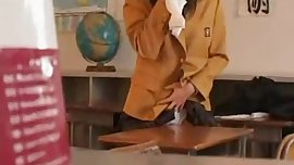 jap girl alone in classroom01