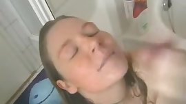 girl caught masturbating in the shower by friend