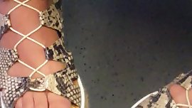 Teen with sexy pink toes pt.1