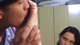 teen foot worship - soles