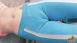 Huge Tits and Huge Pussy on this Tiny Blonde Teen!