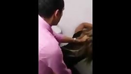 Arab fucks white teen in toilet