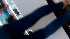 Sexy brunette teen ass