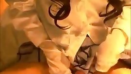 Hot teen japanese ladyboy cums on panties