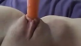 GERMAN TEEN FUCKING HERSELF WITH A CARROT