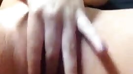 Sexy small teen going to town on her own pussy