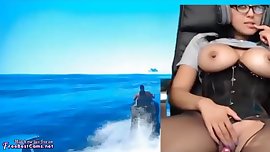 Real Gamer Girl Amateur Masturbating While Playing GTA 5 Online
