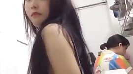 A cute thai teen girl in Iphone