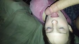 Barely legal teen takes facial