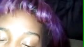 Purple teen facial