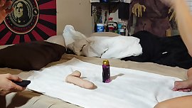 THE BEST PEGGING SESSION EVER! GIGANTIC DILDO,PAINAL, CRYING BITCH HUSBAND!