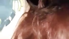 Redhead worshiping cock