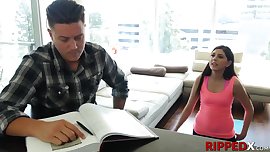 Brad gives her yoga loving sister Miranda some rough fucking