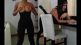 Ebony And White Chick Get Nasty Webcam