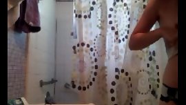 Sister takes a Shower