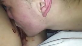 LICKING NUTELLA FROM MY GF's CUNT