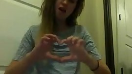 Euro Teen Chats On Webcam & Plays with Pussy