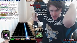 Hardcore guy fucks Guitar Hero straight up the ass