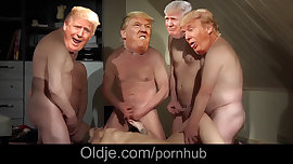 Donald Trump Destroying Teen Pussy