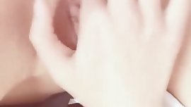 Asian teen masturbating