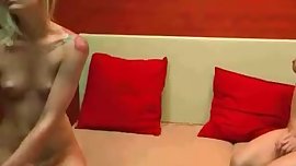 Two blonde bisexuals have fun fucking