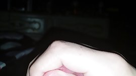 Playing with my cock with huge cumshot