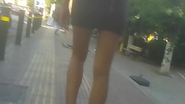 greek teen. perfect ass with mini skirt. kolara