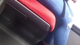 Bbw teen in thight blue high waisted jeans #2