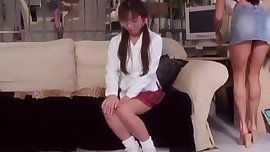 Daydreaming with a Japanese exchange student and a Milf