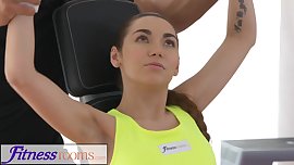 FitnessRooms Teen babe gets fucked after her sweaty workout