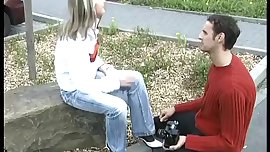 german teen picked up for first anal