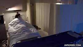 Getting fucked and she cums in the hospital bed