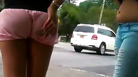 Italian Deep Wedgie Short Shorts & Heels +Friend