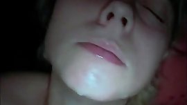 cum in her mouth