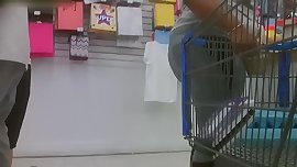 candids - big thick booty tight gray yoga pants