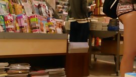 asscheeks in book store 2