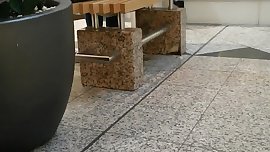 showing off pink lace panties