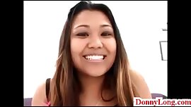 Donny Long ruins tight little asian pussy closet whore