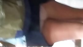 Upskirt latina teen