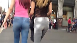 Two sexy teen asses