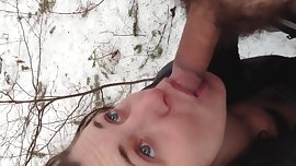 young Carrie sucking in the woods